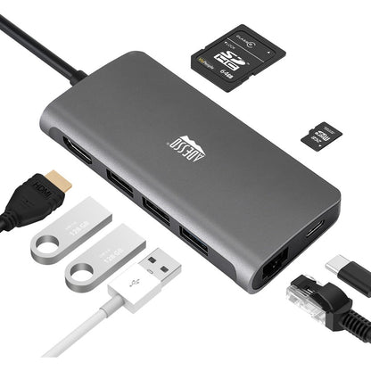 Alternate-Image6 Image for Adesso 8-in-1 USB-C Multi-Port Docking Station (TAA Compliant)