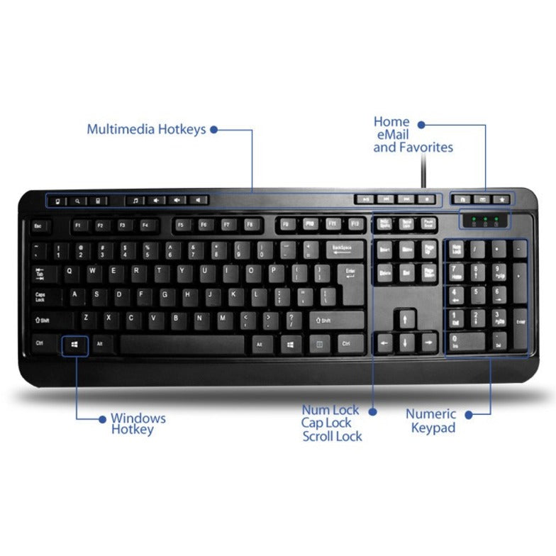 Alternate-Image10 Image for Adesso Antimicrobial Multimedia Desktop Keyboard and Mouse Combo