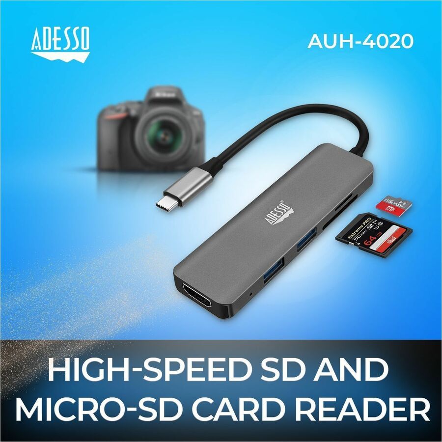 Alternate-Image3 Image for Adesso 6-in-1 USB-C Multi-Port Docking Station (TAA Compliant)
