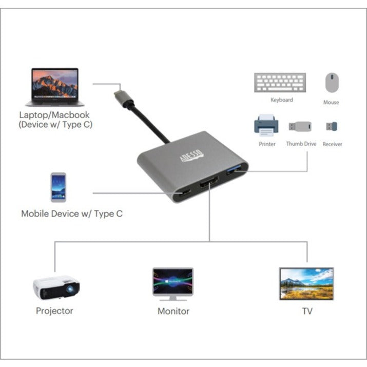 Alternate-Image6 Image for Adesso 3-IN-1 USB-C Multi-Port Docking Station (TAA Compliant)