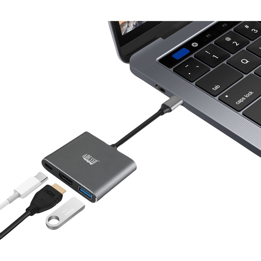 Alternate-Image7 Image for Adesso 3-IN-1 USB-C Multi-Port Docking Station (TAA Compliant)