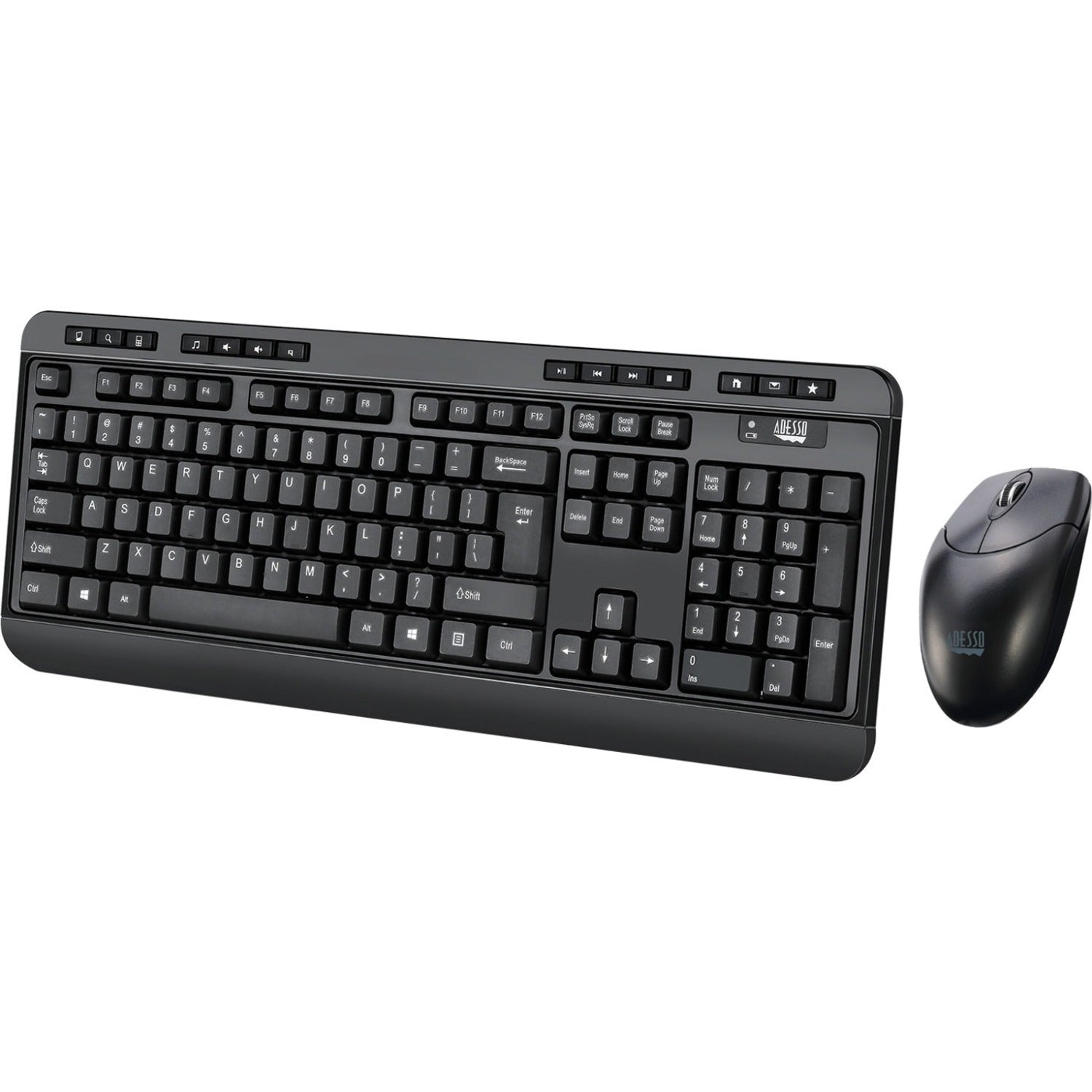 Main Image for Adesso WKB-1320CB Antimicrobial Wireless Desktop Keyboard and Mouse