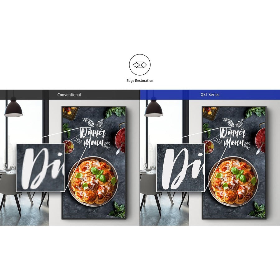 Alternate-Image5 Image for Samsung QET Series 55" QE55T - Direct-Lit 4K Crystal UHD LED Display for Business