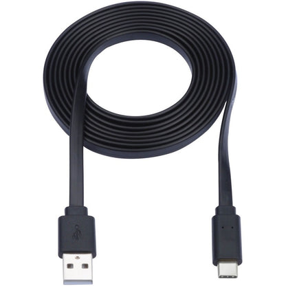 Alternate-Image1 Image for Eaton Tripp Lite Series USB-A to USB-C Flat Cable - M/M, USB 2.0, Black, 3 ft. (0.91 m)
