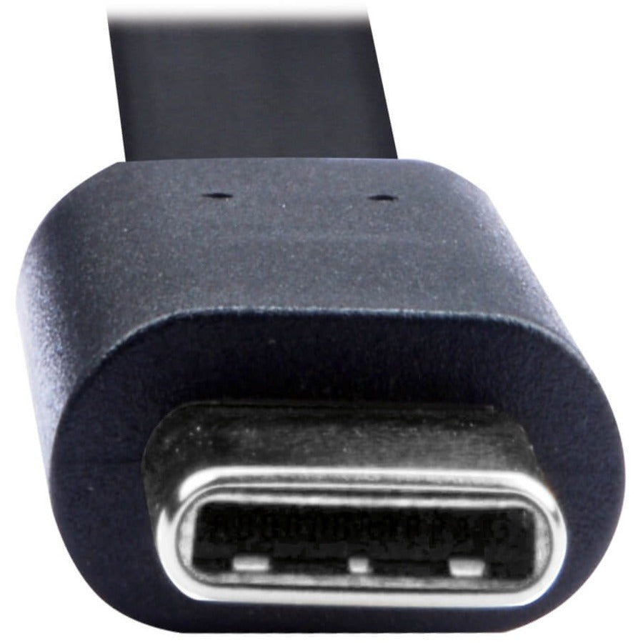Alternate-Image3 Image for Eaton Tripp Lite Series USB-A to USB-C Flat Cable - M/M, USB 2.0, Black, 3 ft. (0.91 m)
