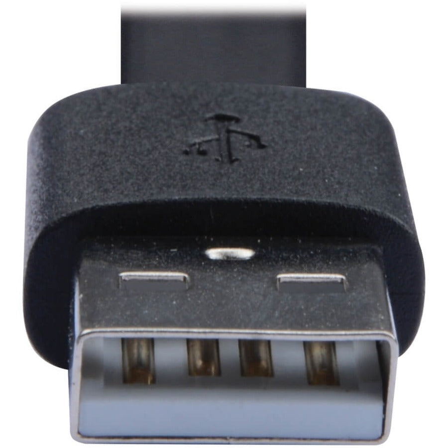 Alternate-Image2 Image for Eaton Tripp Lite Series USB-A to USB-C Flat Cable - M/M, USB 2.0, Black, 3 ft. (0.91 m)