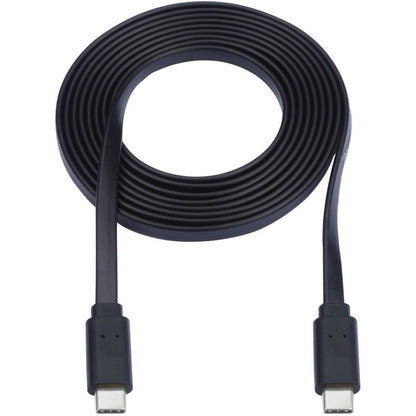 Alternate-Image1 Image for Eaton Tripp Lite Series USB-C Flat Cable (M/M), USB 2.0, Black, 6 ft. (1.83 m)