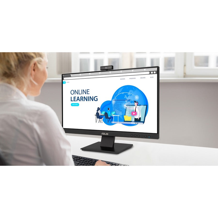 Alternate-Image5 Image for Asus BE24EQK 24" Class Webcam Full HD LCD Monitor - 16:9 - Black