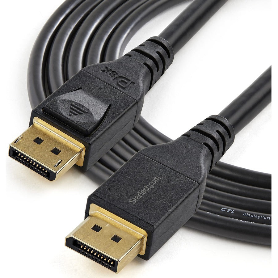 Alternate-Image3 Image for StarTech.com 4 m VESA Certified DisplayPort 1.4 Cable - 8K 60Hz HBR3 HDR - 13 ft Super UHD 4K 120Hz - DP to DP Video Monitor Cord M/M