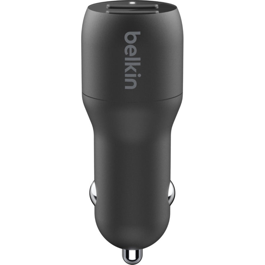 Alternate-Image2 Image for Belkin BoostCharge Dual USB-A Car Charger 24W + USB-A to USB-C Cable