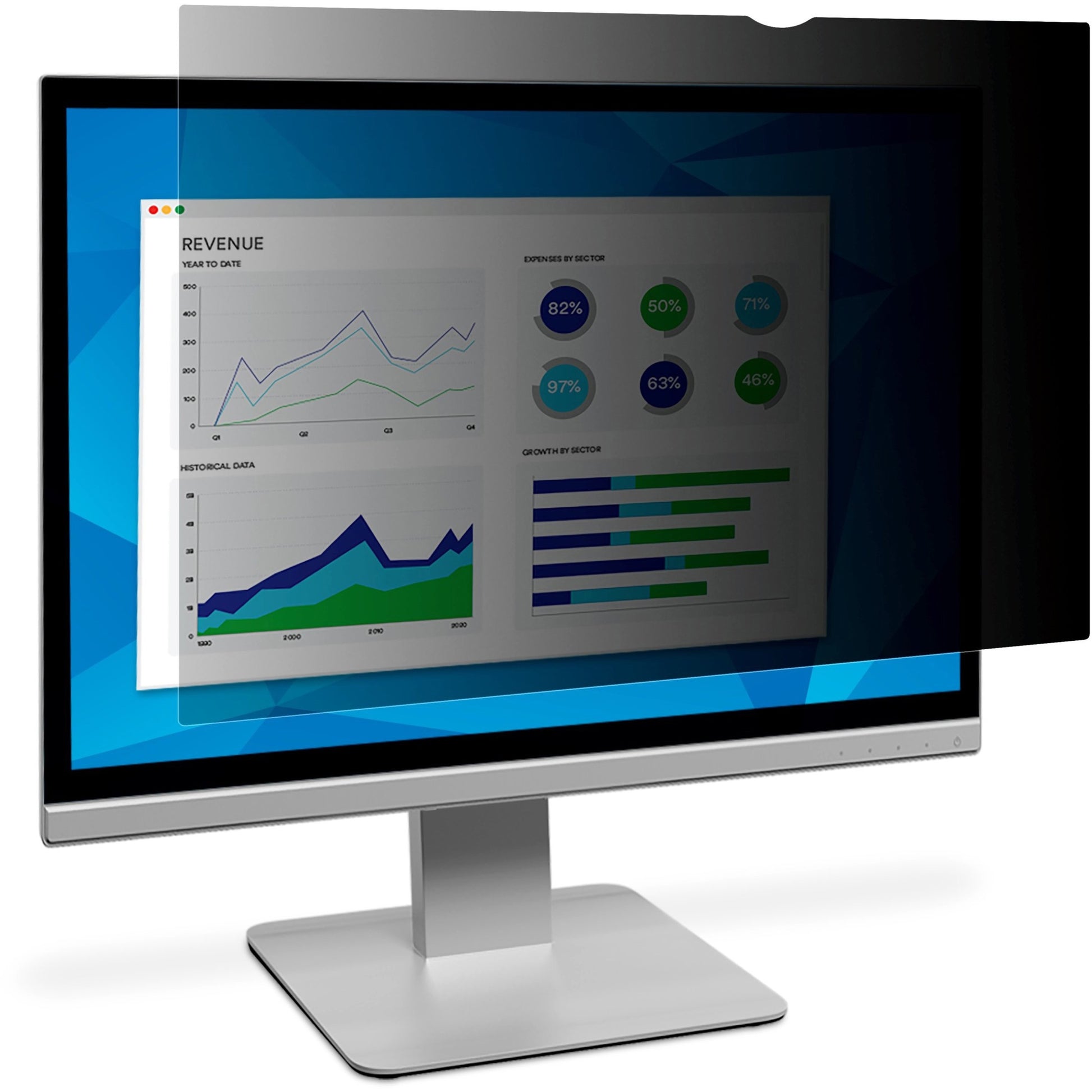 Main Image for 3M Privacy Filter for 27in Full Screen Monitor, 16:9, PF270W9E Black, Matte