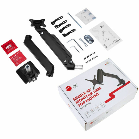 Main Image for Single Monitor Heavy-Duty Premium Gas Spring Desk Mount - 17" to 43" , VESA 75x75, 100x100, 200x200mm