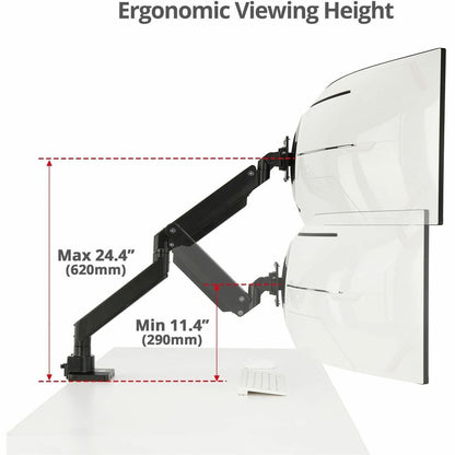 Alternate-Image4 Image for Single Monitor Heavy-Duty Premium Gas Spring Desk Mount - 17" to 43" , VESA 75x75, 100x100, 200x200mm
