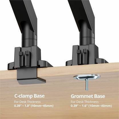 Alternate-Image10 Image for Single Monitor Heavy-Duty Premium Gas Spring Desk Mount - 17" to 43" , VESA 75x75, 100x100, 200x200mm