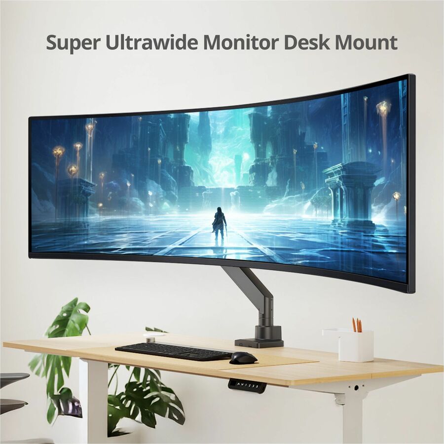 Alternate-Image6 Image for Single Monitor Heavy-Duty Premium Gas Spring Desk Mount - 17" to 43" , VESA 75x75, 100x100, 200x200mm