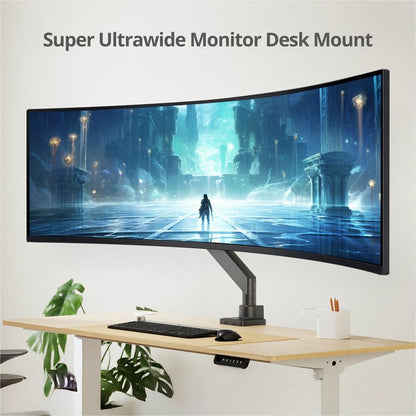 Alternate-Image6 Image for Single Monitor Heavy-Duty Premium Gas Spring Desk Mount - 17" to 43" , VESA 75x75, 100x100, 200x200mm