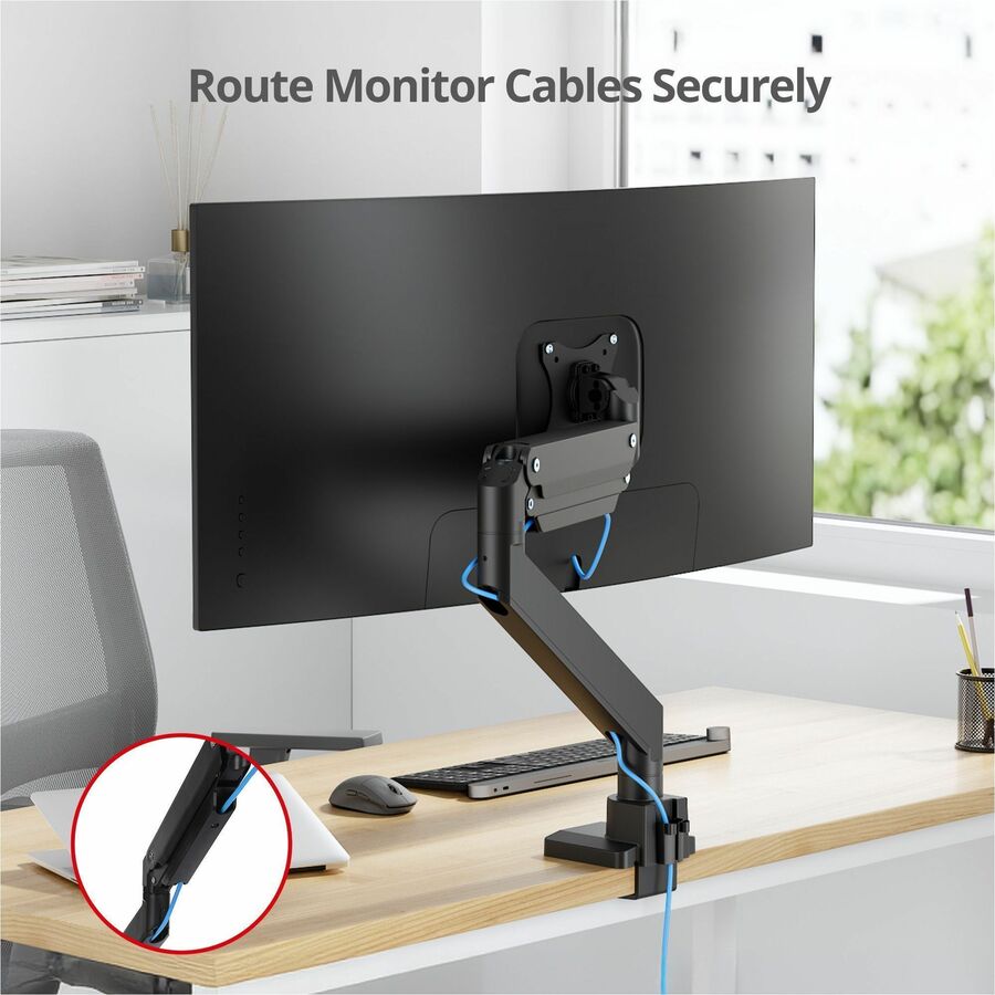 Alternate-Image8 Image for Single Monitor Heavy-Duty Premium Gas Spring Desk Mount - 17" to 43" , VESA 75x75, 100x100, 200x200mm