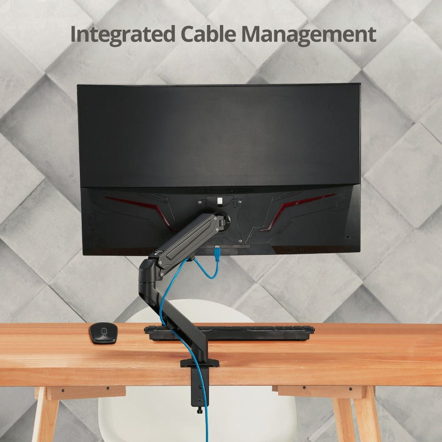 Alternate-Image2 Image for SIIG Single Gas Spring C-Clamp Monitor Desk Mount - 17" to 27"