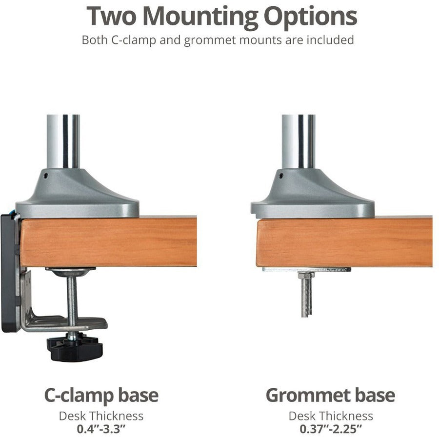 Alternate-Image3 Image for SIIG Triple Monitor Aluminum Gas Spring Desk Mount
