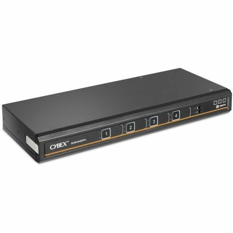 Alternate-Image1 Image for Vertiv Avocent Cybex Secure MultiViewer KVM Switch, 4 Port, Cursor Navigation Switching, NIAP Version 4.0 Certified, TAA Compliant (SCMV245DPH-400)