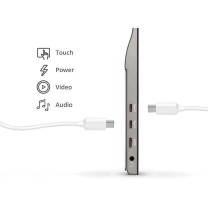 Alternate-Image7 Image for ViewSonic 15.6 Inch 1080p Portable Monitor with IPS Touchscreen, 2 Way Powered 60W USB C, Eye Care, Dual Speakers, Built in Stand with Smart Cover (TD1655)