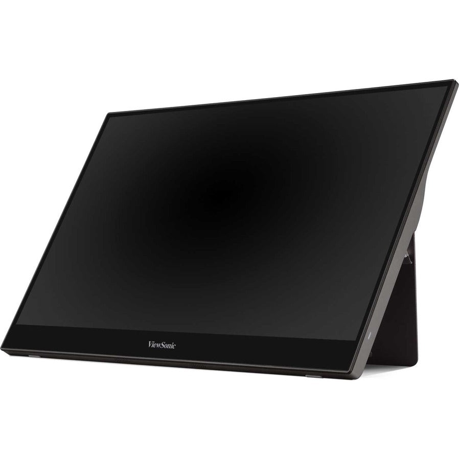 Left Image for ViewSonic 15.6 Inch 1080p Portable Monitor with IPS Touchscreen, 2 Way Powered 60W USB C, Eye Care, Dual Speakers, Built in Stand with Smart Cover (TD1655)