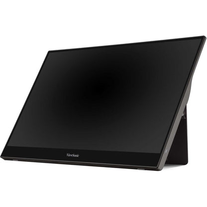 Left Image for ViewSonic 15.6 Inch 1080p Portable Monitor with IPS Touchscreen, 2 Way Powered 60W USB C, Eye Care, Dual Speakers, Built in Stand with Smart Cover (TD1655)
