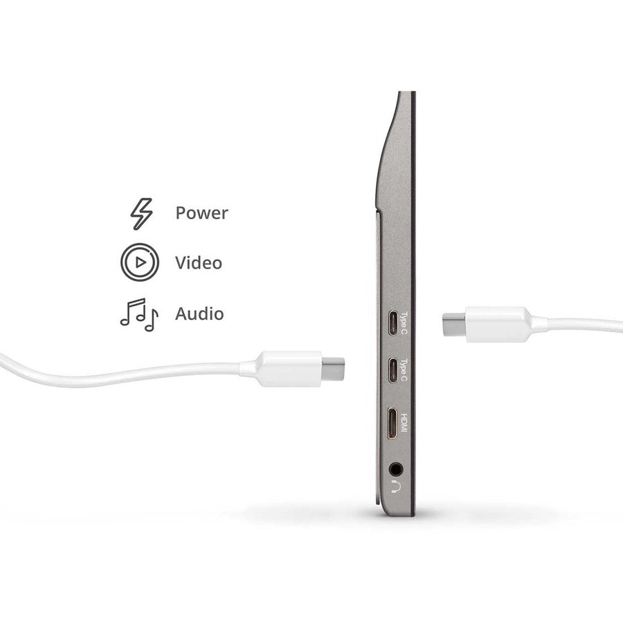 Alternate-Image6 Image for ViewSonic 15.6 Inch 1080p Portable Monitor with 2 Way Powered 60W USB C, IPS, Eye Care, Dual Speakers, Built in Stand with Smart Cover (VG1655)