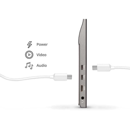 Alternate-Image6 Image for ViewSonic 15.6 Inch 1080p Portable Monitor with 2 Way Powered 60W USB C, IPS, Eye Care, Dual Speakers, Built in Stand with Smart Cover (VG1655)