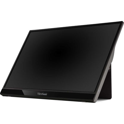 Left Image for ViewSonic 15.6 Inch 1080p Portable Monitor with 2 Way Powered 60W USB C, IPS, Eye Care, Dual Speakers, Built in Stand with Smart Cover (VG1655)