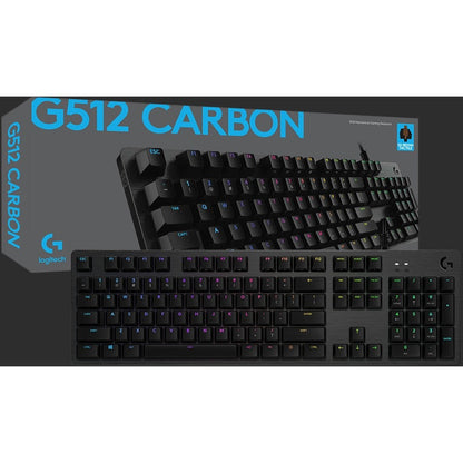 Alternate-Image6 Image for Logitech G512 CARBON LIGHTSYNC RGB Mechanical Gaming Keyboard with GX Brown switches and USB passthrough (Tactile)