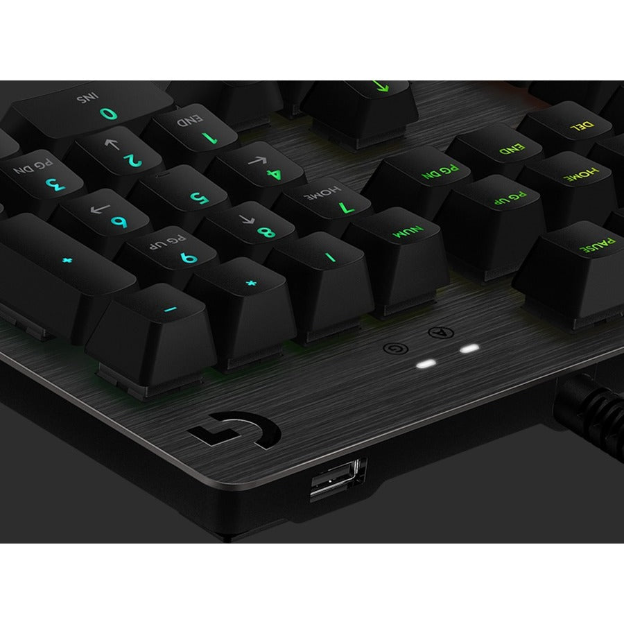 Alternate-Image3 Image for Logitech G512 CARBON LIGHTSYNC RGB Mechanical Gaming Keyboard with GX Brown switches and USB passthrough (Tactile)