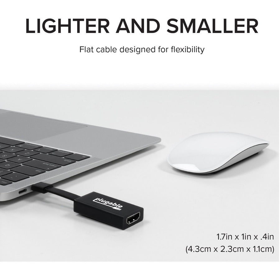 Alternate-Image3 Image for Plugable USB C to HDMI Adapter 4K 30Hz, Thunderbolt 3 to HDMI Adapter