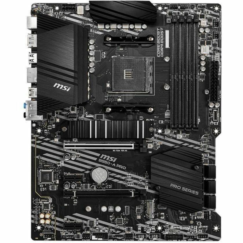 Alternate-Image1 Image for MSI B550-A PRO Desktop Motherboard - AMD B550 Chipset - Socket AM4 - ATX