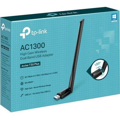 Alternate-Image2 Image for TP-Link Archer T3U Plus - IEEE 802.11ac Dual Band Wi-Fi Adapter for Desktop Computer/Notebook