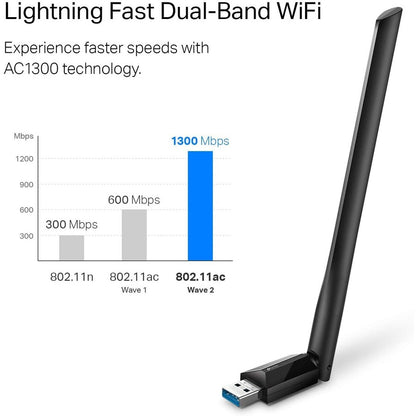 Alternate-Image5 Image for TP-Link Archer T3U Plus - IEEE 802.11ac Dual Band Wi-Fi Adapter for Desktop Computer/Notebook