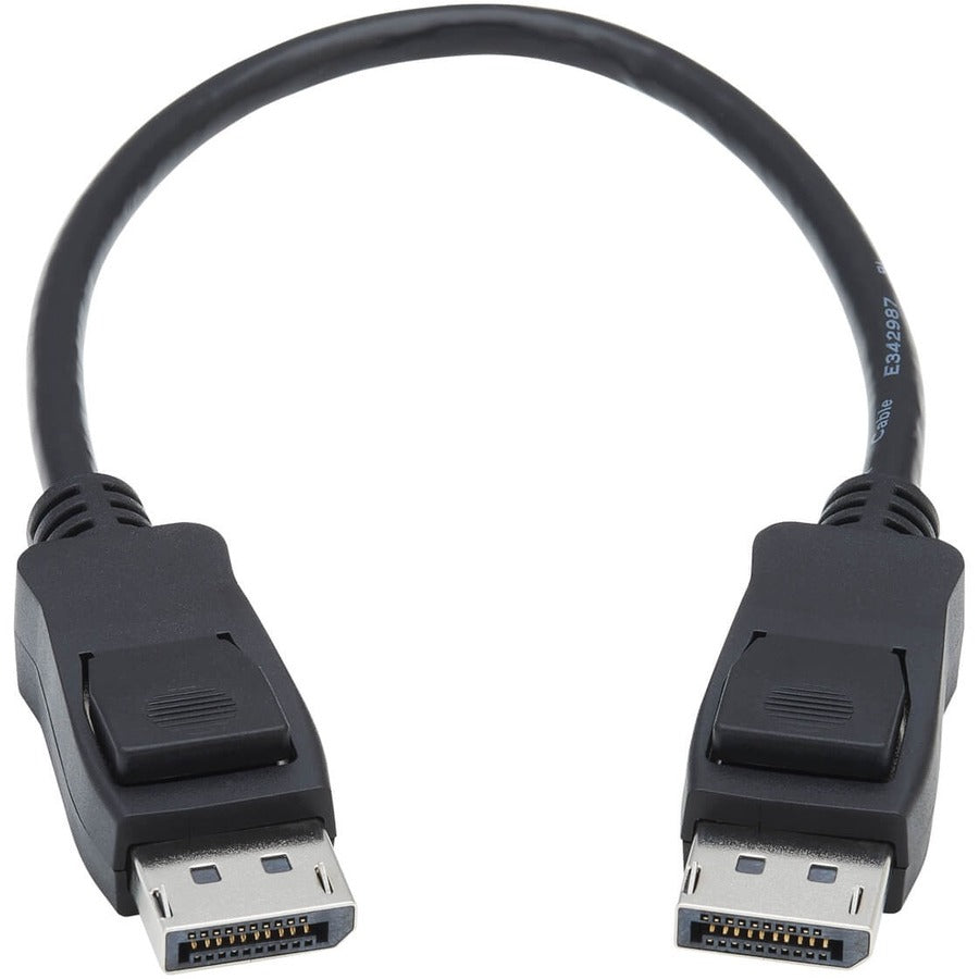 Alternate-Image1 Image for Eaton Tripp Lite Series DisplayPort 1.4 Cable with Latching Connectors, 8K (M/M), Black, 1 ft. (0.31 m)