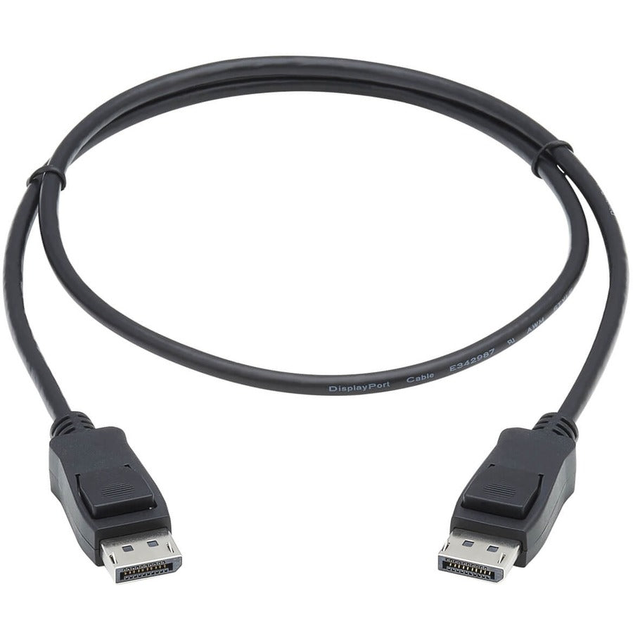Alternate-Image1 Image for Eaton Tripp Lite Series DisplayPort 1.4 Cable with Latching Connectors, 8K (M/M), Black, 3 ft. (0.9m)
