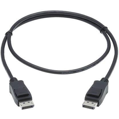Alternate-Image1 Image for Eaton Tripp Lite Series DisplayPort 1.4 Cable with Latching Connectors, 8K (M/M), Black, 3 ft. (0.9m)