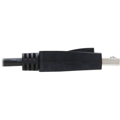 Alternate-Image3 Image for Eaton Tripp Lite Series DisplayPort 1.4 Cable with Latching Connectors, 8K (M/M), Black, 10 ft. (3.1m)
