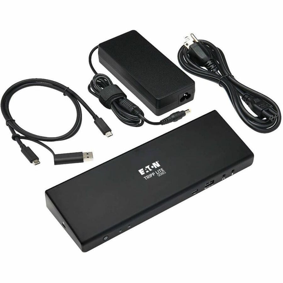 Alternate-Image8 Image for Eaton Tripp Lite Series USB-C Dock, Dual Display - 5K 60 Hz DP, 4K 60 Hz HDMI, USB 3.x (5Gbps), USB-A/C Hub, GbE, 85W PD Charging
