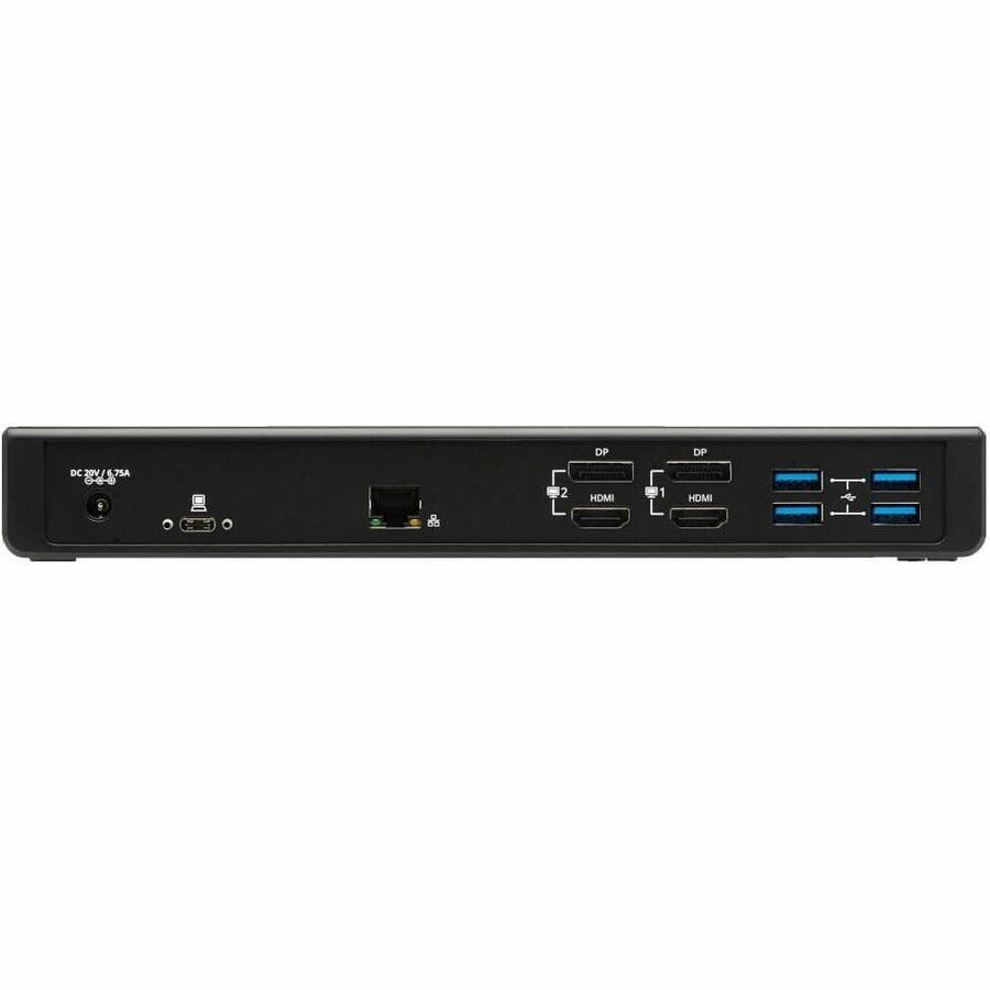 Alternate-Image4 Image for Eaton Tripp Lite Series USB-C Dock, Dual Display - 5K 60 Hz DP, 4K 60 Hz HDMI, USB 3.x (5Gbps), USB-A/C Hub, GbE, 85W PD Charging