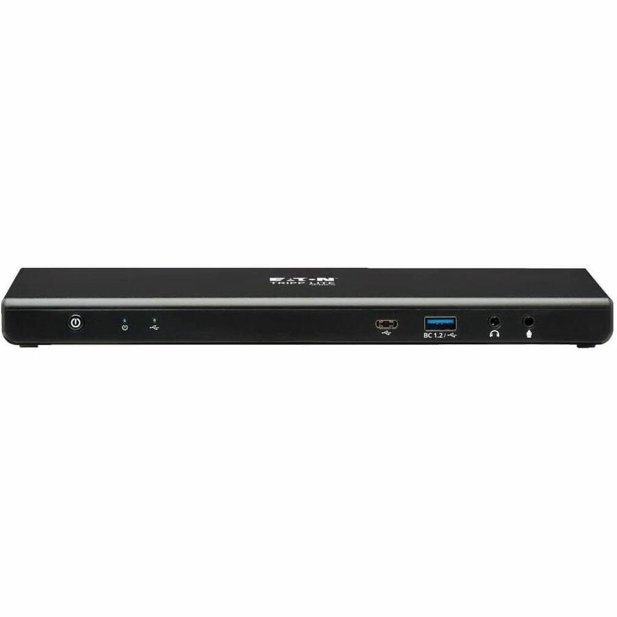 Alternate-Image3 Image for Eaton Tripp Lite Series USB-C Dock, Dual Display - 5K 60 Hz DP, 4K 60 Hz HDMI, USB 3.x (5Gbps), USB-A/C Hub, GbE, 85W PD Charging