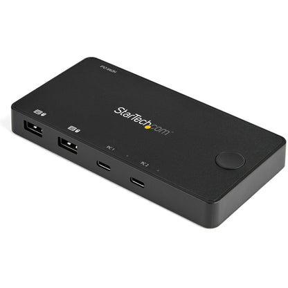 Main Image for StarTech.com 2 Port USB C KVM Switch - 4K 60Hz HDMI - Compact UHD Desktop KVM Switch w/USB Type C Cables - Bus Powered MacBook ThinkPad
