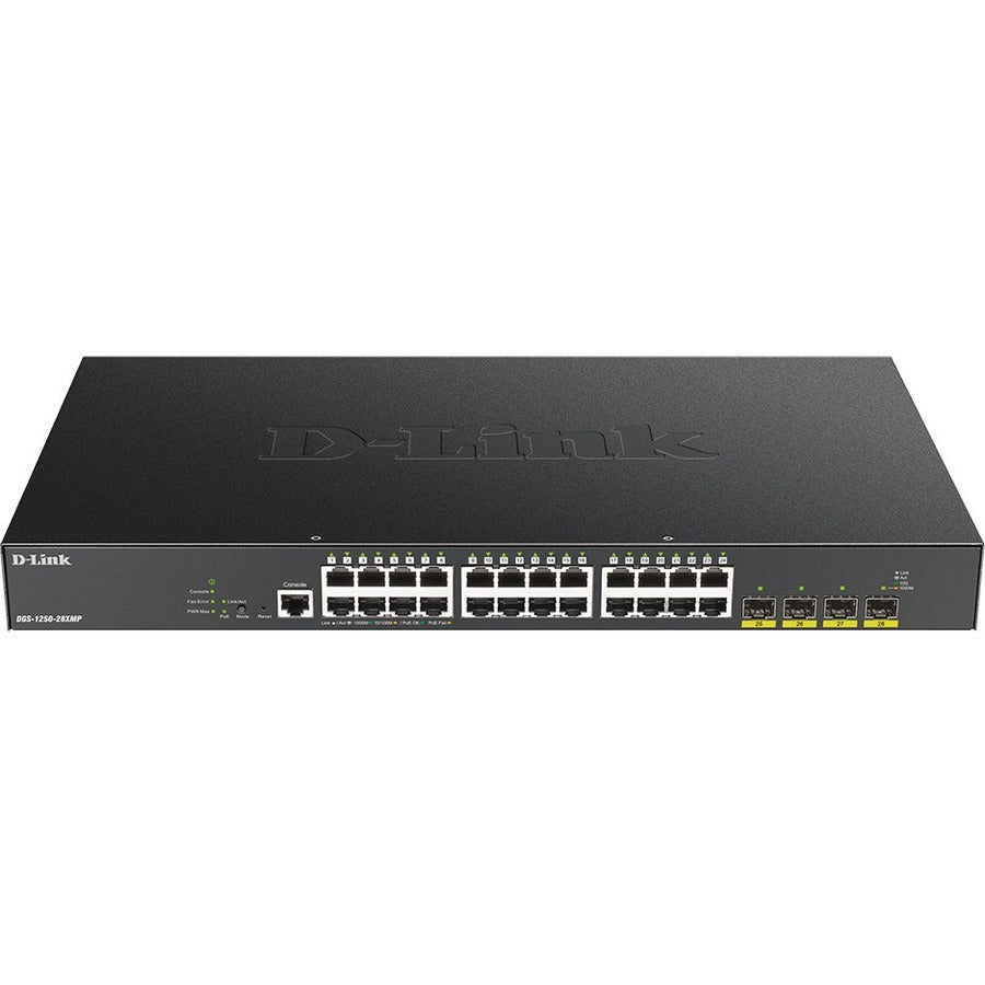 Alternate-Image1 Image for D-Link 28-Port 10-Gigabit Smart Managed PoE Switch