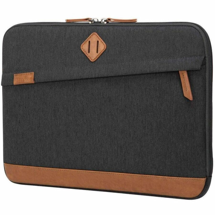 Left Image for Targus Strata III TBS93004GL Carrying Case (Sleeve) for 14" Notebook - Gray, Brown