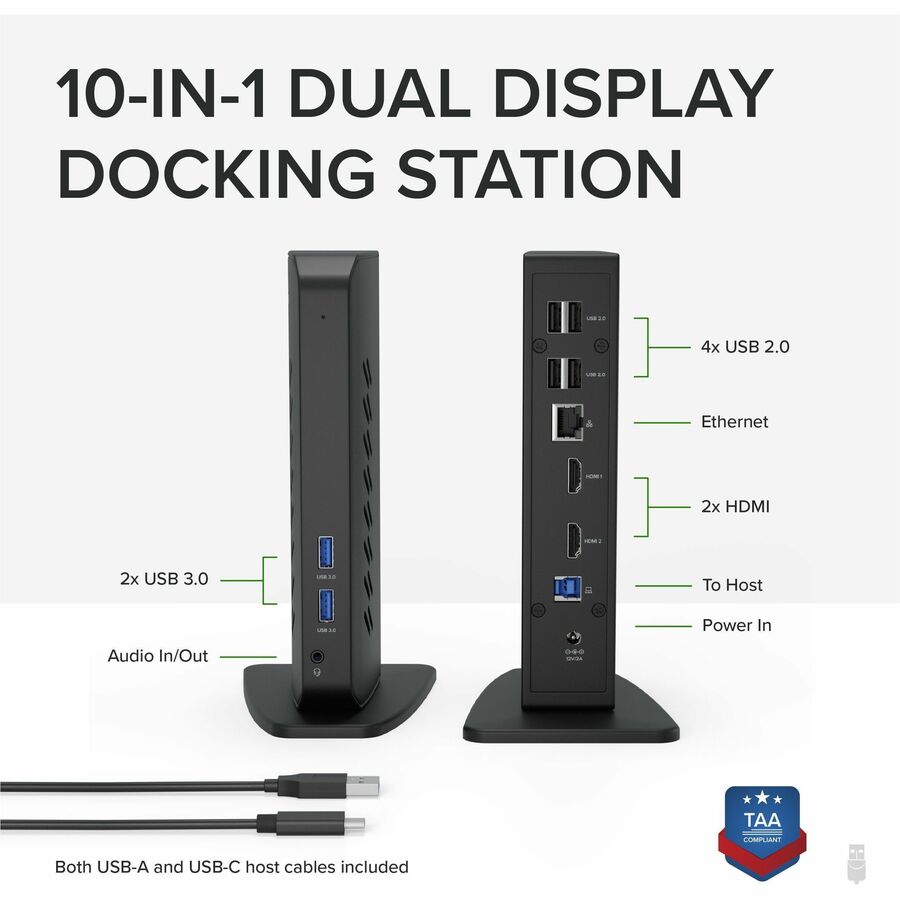 Alternate-Image1 Image for Plugable USB 3.0 and USB-C Universal Laptop Docking Station for Windows and Mac