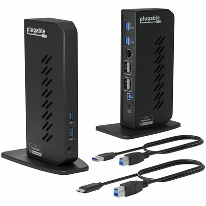 Main Image for Plugable USB 3.0 and USB-C Dual 4K Display Docking Station with DisplayPort and HDMI for Windows and Mac