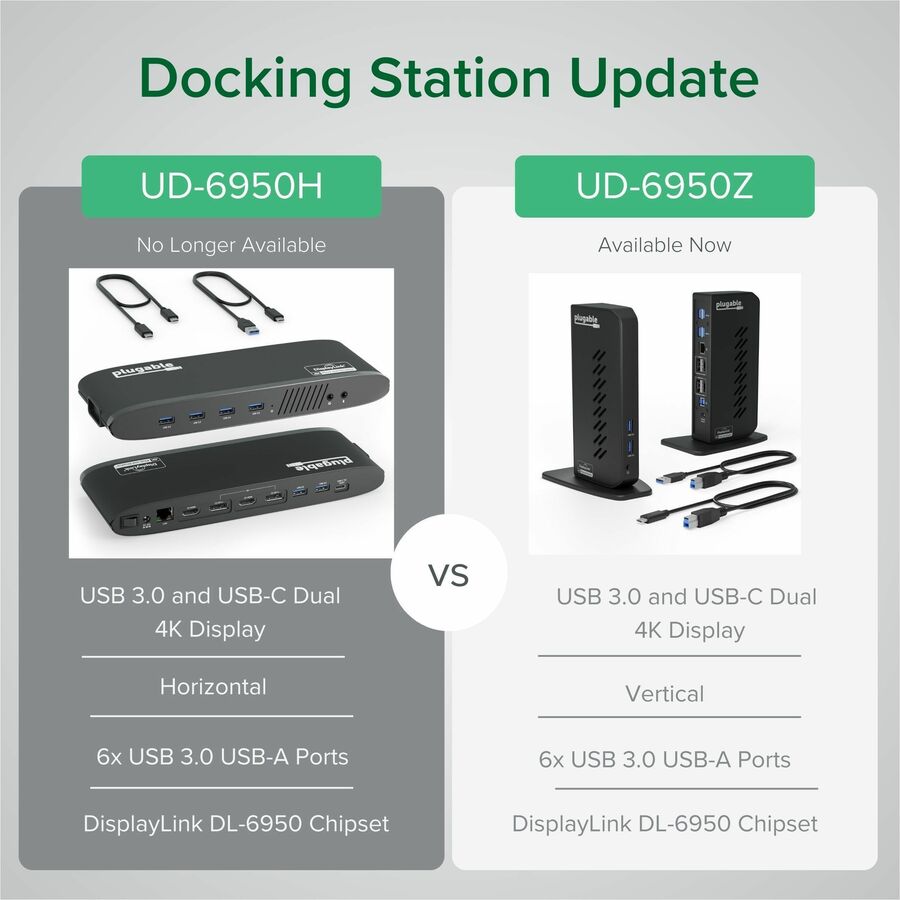 Alternate-Image8 Image for Plugable USB 3.0 and USB-C Dual 4K Display Docking Station with DisplayPort and HDMI for Windows and Mac