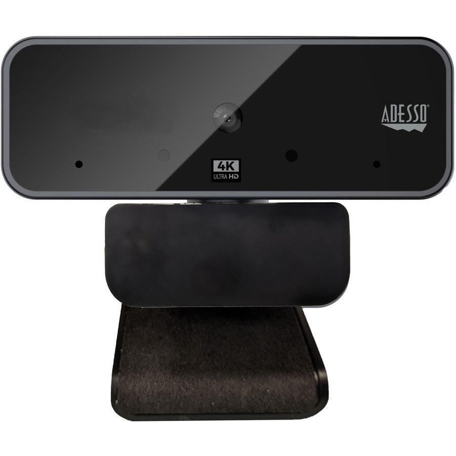 Front Image for Adesso CyberTrack H6 4K Ultra HD Webcam - 8 Megapixel - 30 fps - USB 2.0 - Fixed Focus - Tripod mount - Privacy shutter